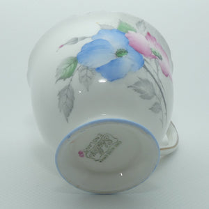 Shelley Ascot shape Dog Rose | Pink and Blue Floral trio | Y 097