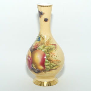 Aynsley Orchard Gold narrow neck vase