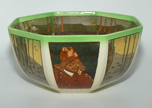 Royal Doulton Midsummer Night's Dream series large octagonal bowl | Bottom | Snout