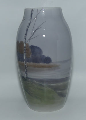 Bing and Grondahl vase | 8322 243 | Birch with Landscape