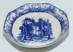 Royal Doulton Blue and White bowl | 7.5 inch | Bushveld | African Wild Animals Border
