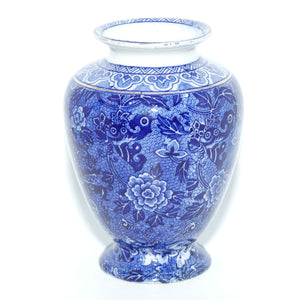 Shelley Blue and White | Blue Dragon footed base ovoid body vase | 13cm