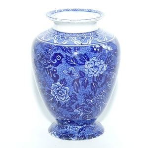 Shelley Blue and White | Blue Dragon footed base ovoid body vase | 13cm