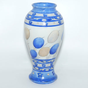 William Moorcroft Banded Honesty salt glaze bulbous vase
