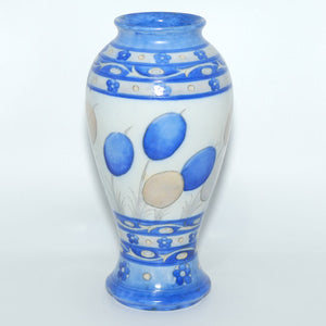 William Moorcroft Banded Honesty salt glaze bulbous vase