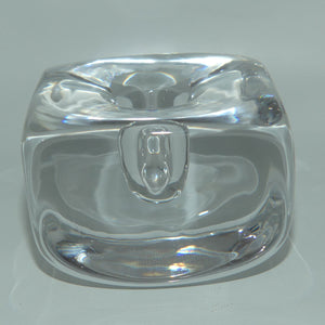 Mid Century Boda Crystal Cubist candle holder