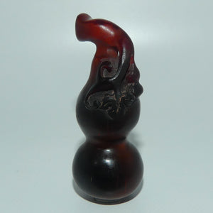 Japanese Carved Boxwood miniature Gourd