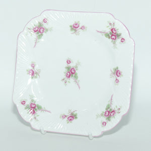 Shelley Dainty shape Bridal Rose square tea plate | Pattern 13545