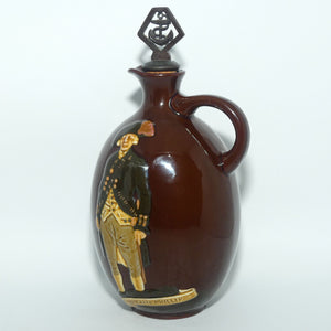 Royal Doulton Kingsware Captain Phillip 1788 - 1938 flask | with stopper | Dewars