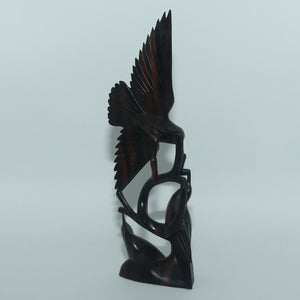 Finely Carved Balinese Wooden figure of Birds