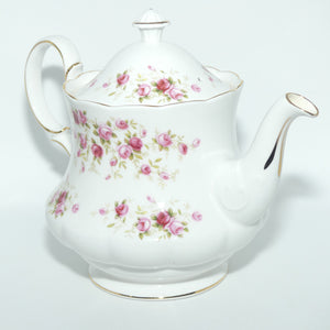 Queen Anne Bone China Cascade Roses tea pot