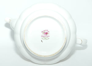 Queen Anne Bone China Cascade Roses tea pot | 1.2 litres