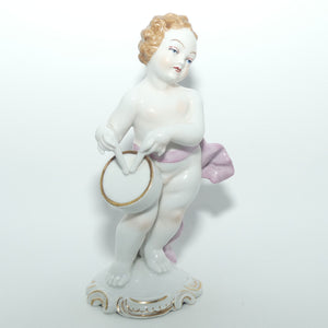 Neutettau Porcelain Bavaria | Figure of Putti with Drum