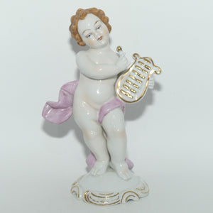 Neutettau Porcelain Bavaria | Figure of Putti with Harp