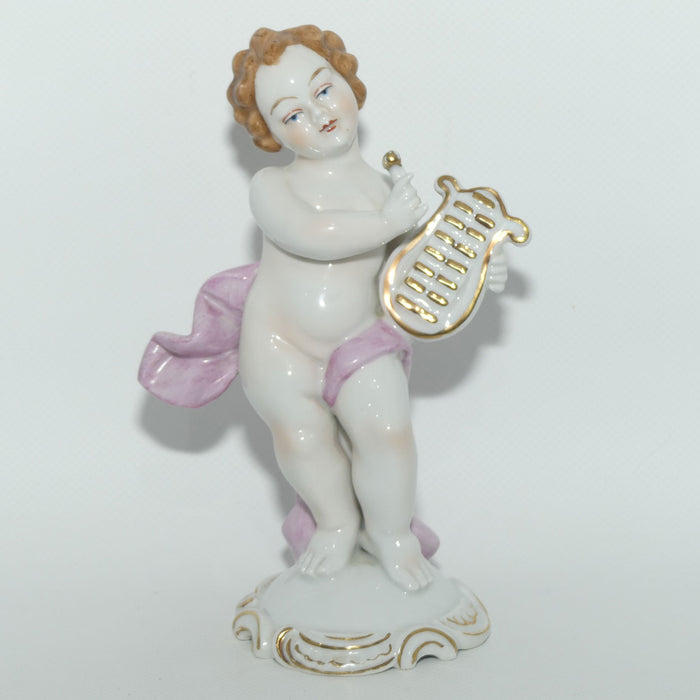 Neutettau Porcelain Bavaria | 3771 | Figure of Putti with Harp