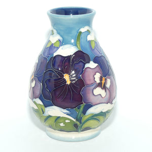 Moorcroft Christmas Pansy 7/5 vase (Num Ed)