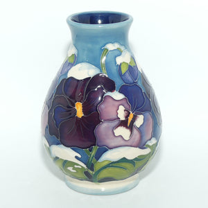Moorcroft Christmas Pansy 7/5 vase (Num Ed)