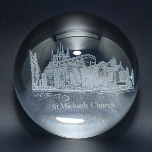 Glass Dome St Michaels Church paperweight