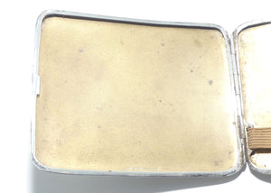 Engine Turned Sterling Silver cigarette case | 136.5 grams