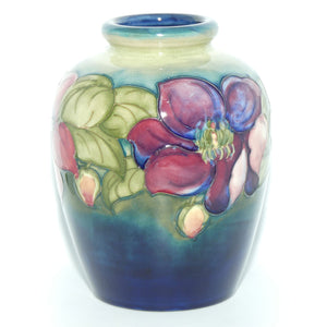 Walter Moorcroft Clematis (Blue Green) vase #2