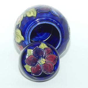 Walter Moorcroft Clematis (Blue) large size lidded ginger jar