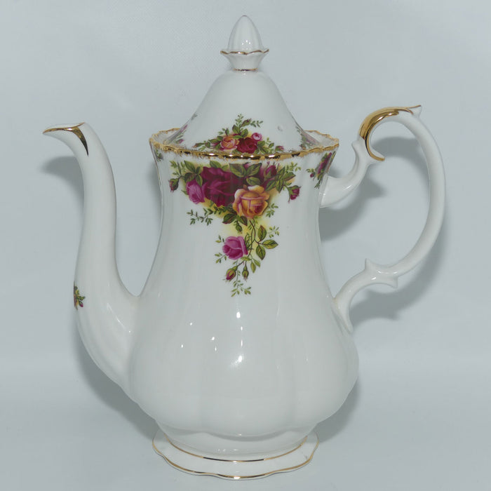 Royal Albert Bone China England Old Country Roses coffee pot | early stamp | #1