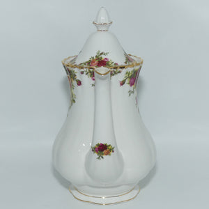 Royal Albert Bone China England Old Country Roses coffee pot | early stamp