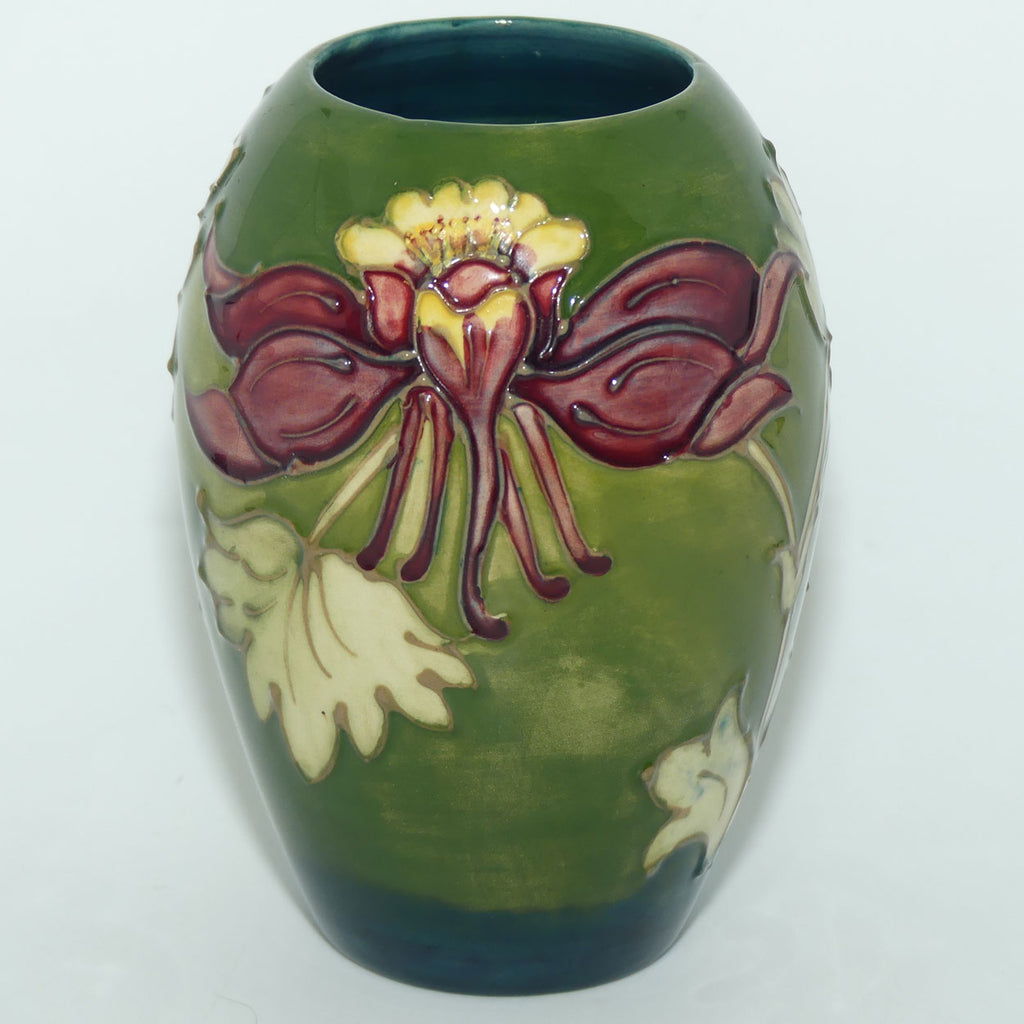 Walter Moorcroft Columbine (Green) 102/5 vase
