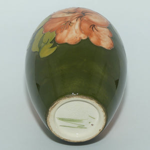 Walter Moorcroft Coral Hibiscus (Green) 102/7 vase