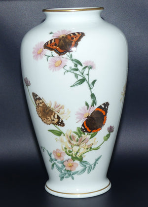 Franklin Porcelain | The Country Garden Butterfly vase by John Wilkinson