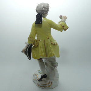 Fine Quality late 19th Cent Meissen Courtier with Flower figure | Incised 2897