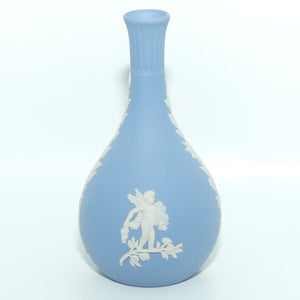 Wedgwood Jasper | White on Pale Blue | Cupid Bud vase