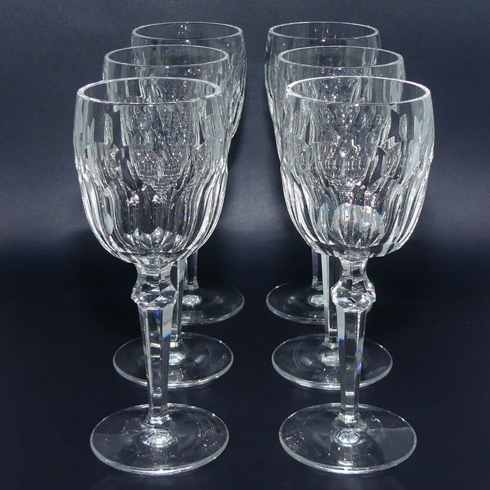 Waterford Crystal Curraghmore pattern set of 6 Red Wine glasses | #1