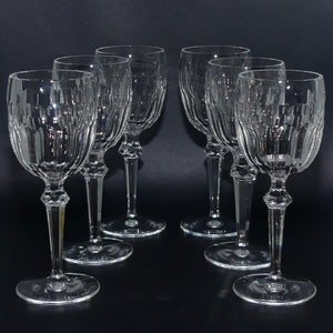 Waterford Crystal Curraghmore pattern set of 6 Red Wine glasses