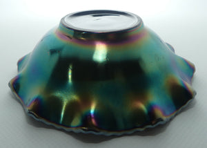 Australian Carnival Glass | Dark Kangaroo nappy bowl