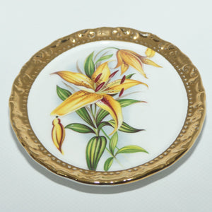 Paragon Bone China Floral wall Plaque | Yellow Day Lily