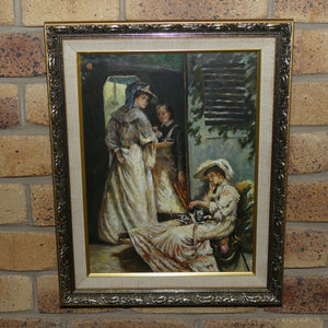 Oil Painting | Roger De Greef | Belgium | 19th Century Ladies