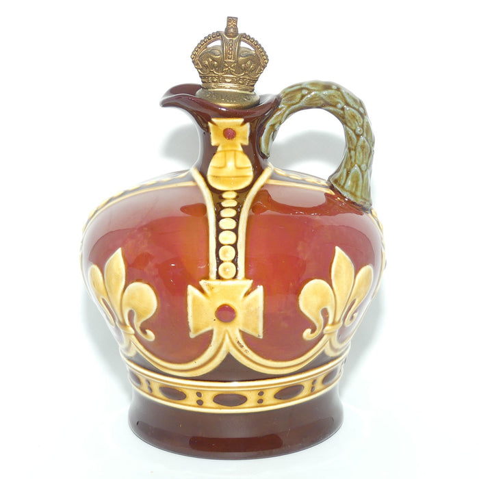 Royal Doulton Kingsware flask | George VI Coronation Crown