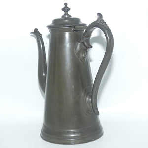 Antique Pewter coffee pot | James Dixon and Sons Sheffield c.1870