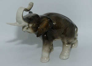 Royal Dux Elephant figure | Trunk Up | Salute