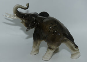 Royal Dux Elephant figure | Trunk Up | Salute