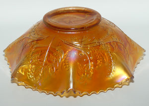 Australian Carnival Glass | Marigold Emu Master Bowl