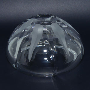 Fine quality Heavy Facetted Crystal bowl | Floral