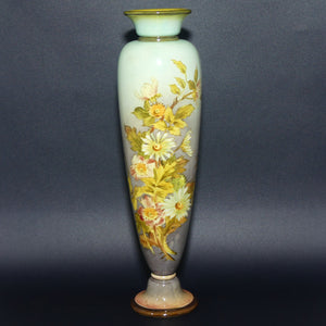 Doulton Burslem Faience vase decorated with Flowers by Kate Rogers | Fine Example