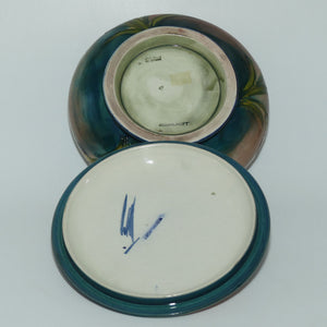 Walter Moorcroft Flambe Freesia large lidded powder bowl