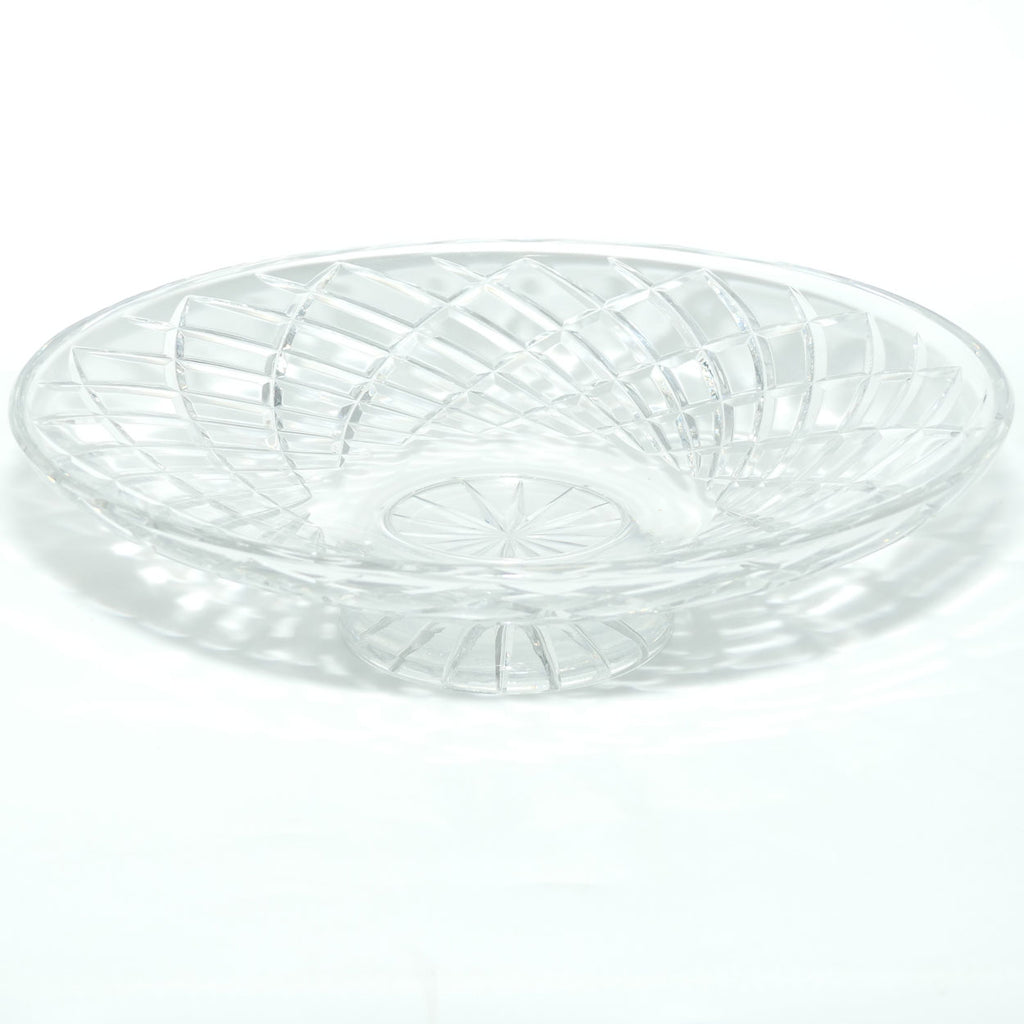 Nice quality Fancy Swirl Cut Crystal bowl | Flat shape