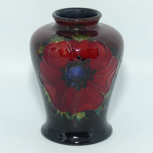 Walter Moorcroft Flambe Anemone conical miniature vase