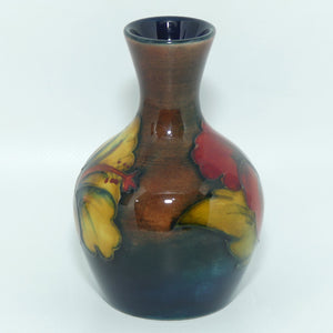 Walter Moorcroft Flambe Hibiscus miniature vase