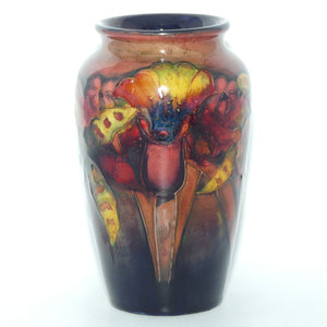 Walter Moorcroft Flambe Orchid tapering shape vase