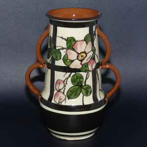Torquay Ware | Motto Ware | Watcombe double handle floral vase